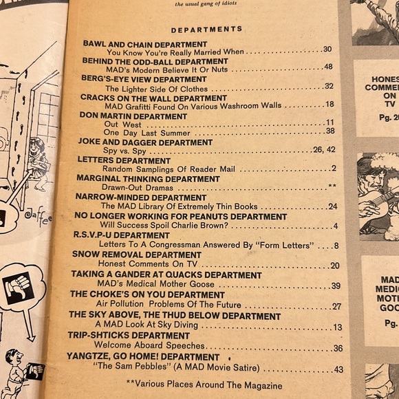 March ‘68 MAD Magazine No 117 Alfred E Neuman Football Field Goal - Picture 7 of 14